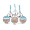 324ct Beach Wedding Stickers for Hershey's Kisses Candy Favors for Guests Blue - By Just Candy